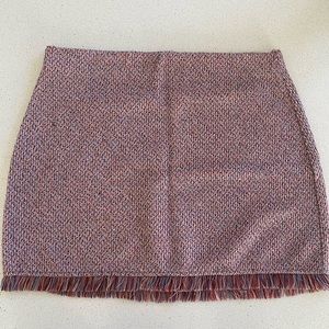 Zara Multicolor Fringe Skirt